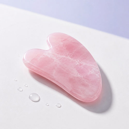 Nuvvi rose quartz GuaSha facial tool